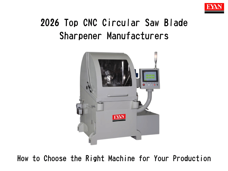 Die führenden Hersteller von CNC-Kreissägeblatt-Schärfmaschinen 2026: So wählen Sie die richtige Maschine für Ihre Produktion aus
